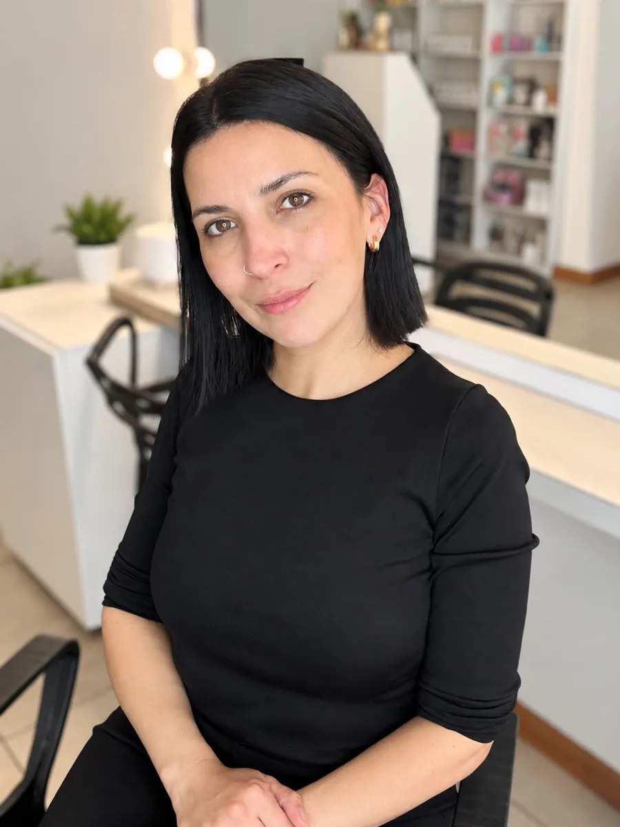 Micaela Del Acqua, profesional de masajes y técnicas de spa de AN Estética Integral.